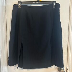 Karen Scott Black A-Line Midi Skirt